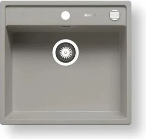 Pyramis 70058401 - CAMEA konyhai mosogató 50x53 cm gránit/szürke