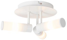 Modern fürdőszobai mennyezeti lámpa fehér 3-lámpás IP44 - Bath