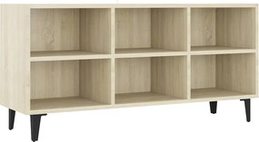 vidaXL sonoma tölgy színű TV-szekrény fémlábakkal 103,5 x 30 x 50 cm