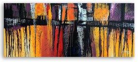 Gario Vászonkép Tüzes absztrakció Méret: 120 x 40 cm
