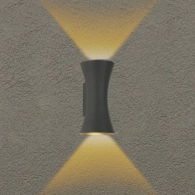 Brilagi - LED kültéri fali lámpa BICON LED/10W/230V antracit IP44