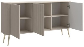 Szekrény Oglio O4  (szürkés bézs + arany). 1100658