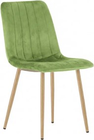 Világoszöld bársonyszék LAVA