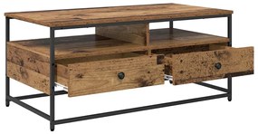 Dohányzóasztal fiókkal Régi fa 100 x 51 x 45 cm Faanyag