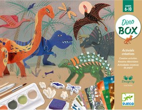 Kreatív műhely - 6 technika 1 dobozban - Dinoszauruszok világa - Dino Box