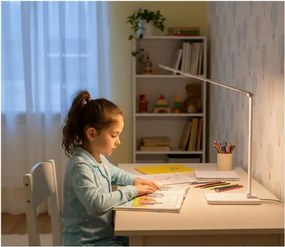 NOBLITE Q LED dimmelhető asztali lámpa vezeték nélküli töltővel, 7W/230V, 3000/4000/6500K, fehér