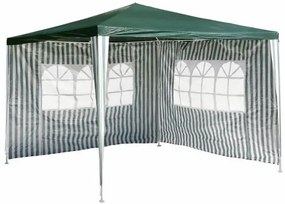 GARTHEN Kerti sátor zöld 3 x 3 m + 2 oldalfal