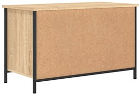 sonoma tölgy színű szerelt fa TV-szekrény 80x40x50 cm