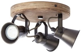 Brilliant - SEED 3xGU10/5W/230V spotlámpa fekete/barna