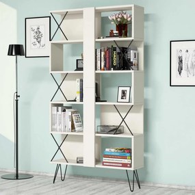 Extra könyvespolc, krém, 90 cm