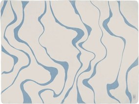 Kék-krémszínű takaró 150x200 cm Felu – noo.ma