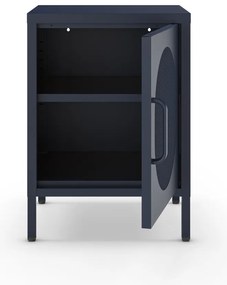 Sötétkék fém éjjeliszekrény Diora – Marckeric