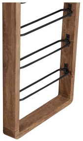 Barna fali bortartó polcos állvány, palackok száma 8 Sorrento – Light &amp; Living