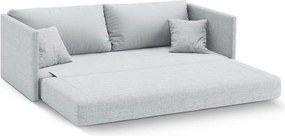 Világosszürke zsenília kinyitható kanapé 209 cm Shannon – Cosmopolitan Design