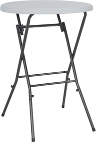 vidaXL fehér HDPE összecsukható bárasztal 80 x 110 cm