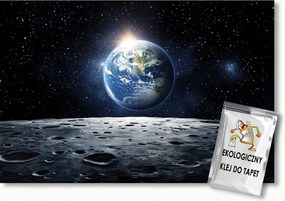 Fotótapéta Flizelina Kozmosz Univerzum Föld Hold 312x219 ragasztó