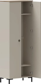 Szekrény, szürkésbarna Taupe/silverjack tölgy, DOMCA 2D
