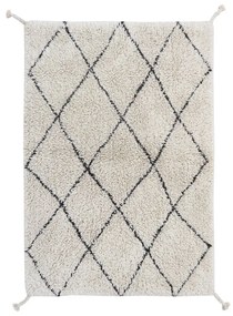 Krémszínű mosható kézi szövésű pamut szőnyeg 70x100 cm Mini Bereber – Lorena Canals