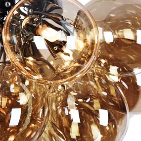 Maytoni MOD112CL-08G - Mennyezeti lámpa BALBO 8xG9/28W/230V arany/króm