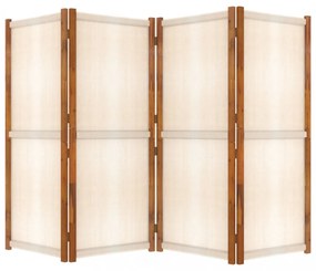fehér 4 paneles térelválasztó 280x180 cm