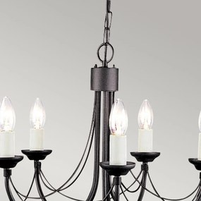 Elstead Lighting CARISBROOKE CB5-BLACK Csillár 5x60W/E14