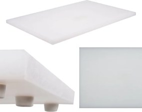 Vágódeszka 600X390X20MM Fehér Konyhai Szilárd