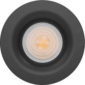 Eglo 902273 -LED fürdőszobai süllyesztett mennyezeti lámpa SALABATE LED/4,9W/230V átm.8,8cm IP65 fekete