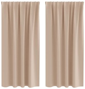 Függönyök függönyökkel 2 pcs Tópszínű 175x140cm Poliészter
