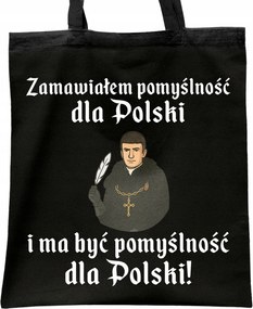 Fekete pamut bevásárlótáska 1670 Megrendeltem a Lengyel