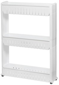 PreHouse Mobil fürdőszoba szekrény kerekeken 3 szintes - fehér