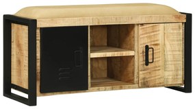 Pad szekrény 100x35x50 cm Tömör fa Durva mangófából