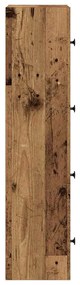 antik fa színű szerelt fa könyvespolc 40x24x102 cm
