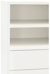 Bézs-krémszínű magas komód tolóajtóval 120x140 cm Nube – Teulat