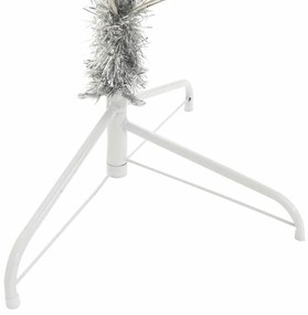 Mesterséges, előre világított karácsonyi fa Ezüst 210 cm PET