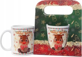 Kerámia bögre füllel, karácsonyi, Mikulás, ajándék Kávéhoz, Teához