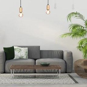 Felületre szerelhető csillár VIGA 2xE27/60W/230V fa