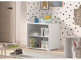 Fehér gyerek könyvespolc 68x62x43 cm Sam – Vipack