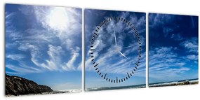 A felhős ég képe (órával) (90x30 cm)