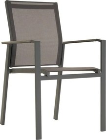 Kerti szék készlet  90 x 56,5 x 59,5 cm 4 db szürke