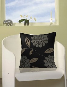 Mendocino párnahuzat, 40x40cm, fekete