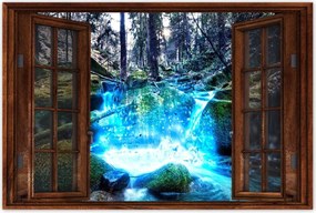 Poszterek 60x40 Vízesés a folyón Hegyek