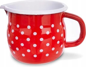 Zománcozott Konyhai Bögre Edény Fazék Bögre Fogantyúval 10 cm 0,8L