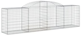9 db íves horganyzott vas gabion kosár 300x50x80/100 cm