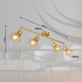 Globo 54802GB-4 - spotlámpa XARA I 4xE14/40W/230V arany