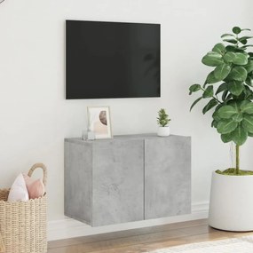 betonszürke falra szerelhető TV-szekrény 60 x 30 x 41 cm