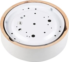 Mennyezeti lámpatest NATURAL 1xE27/15W/230V átm. 27,5 cm fenyő/fehér