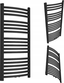 Mei-m 500/470 Fürdőszobai Radiátor, Fekete Színű, Strukturált Felület