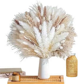 60 db Pampas Fű Szárított Díszes Váza Csokor