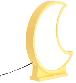 LED gyerek asztali lámpa MOON LED/12W/230V sárga