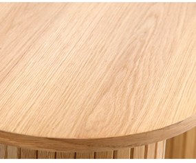 Natúr színű konzolasztal 40x130 cm Nola – Unique Furniture